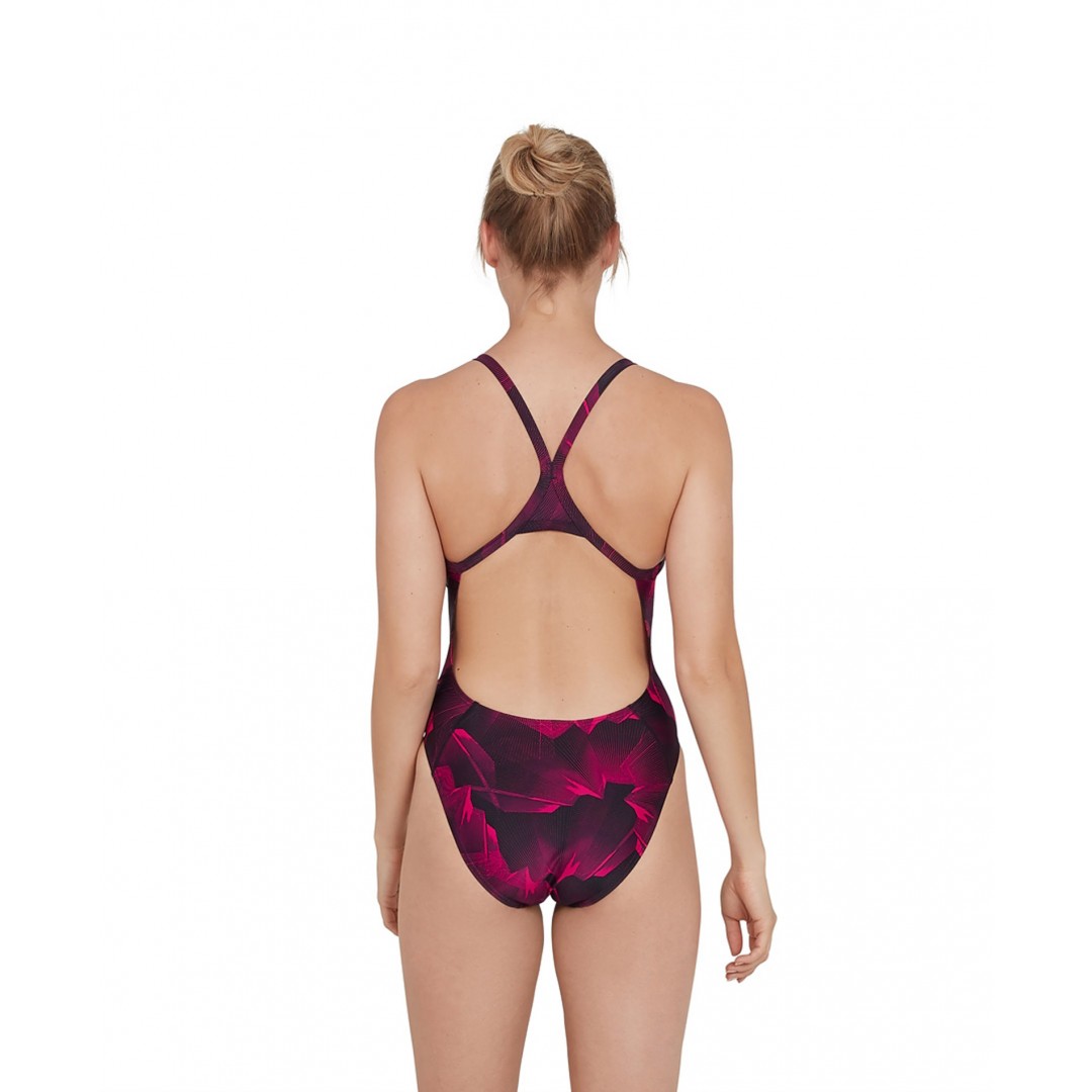 SPEEDO COLOURVIBE ALLOVER TURNBACK 8-11716D763 Μαύρο