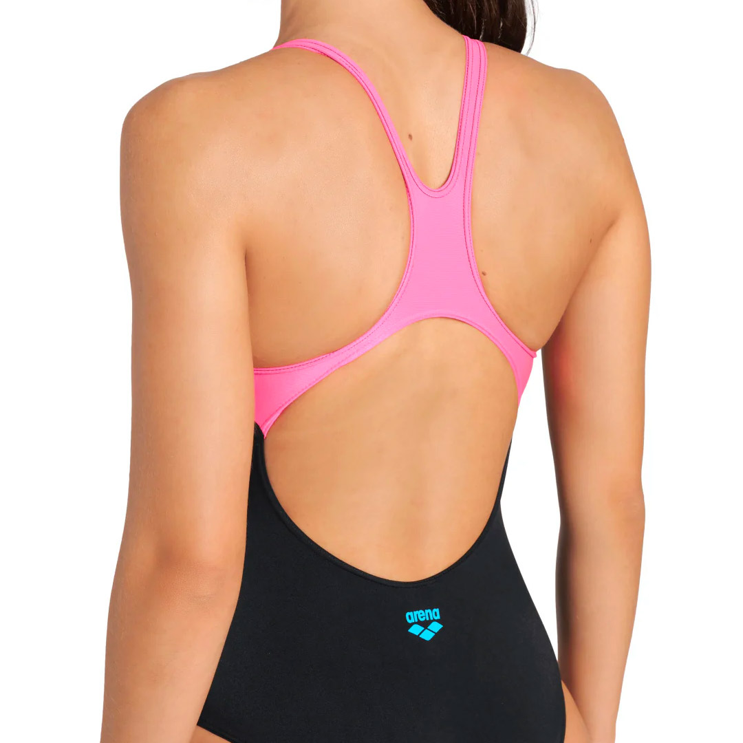 ARENA WOMENS ARENA FOGGY DOTS SWIMSUIT SWIM 007986-590 Black