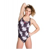 ARENA W CAMO CLOUDS SUPERFLY BACK ONE PIECE 003496-500 Λευκό-Μαυρο Εικόνα 