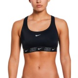 NIKE LOGO TAPE RACERBACK BIKINI TOP NESSD188-001 Black Image 