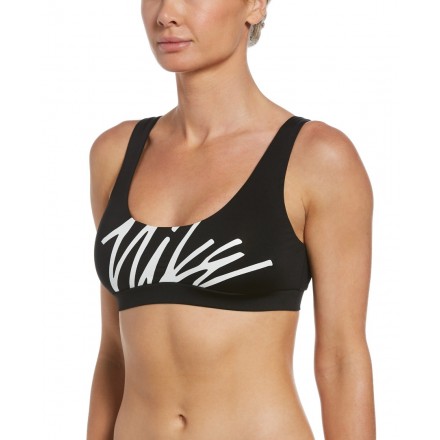 NIKE MULTI LOGO SCOOP NECK NESSC251-001 Μαύρο