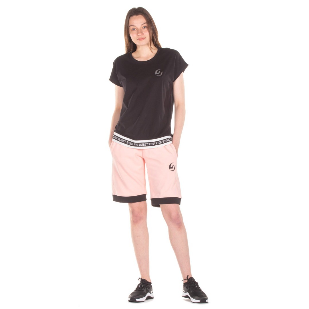 DISTRICT75 WOMEN'S LONG-SHORTS 122WVE-269-0P8 Pink