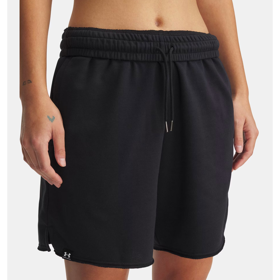 UNDER ARMOUR ICON TERRY LONG SHORT 1389632-001 Black
