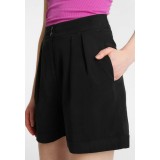 FUNKY BUDDHA HIGH RISE SHORTS FBL110-03119-BLACK Black Image 1