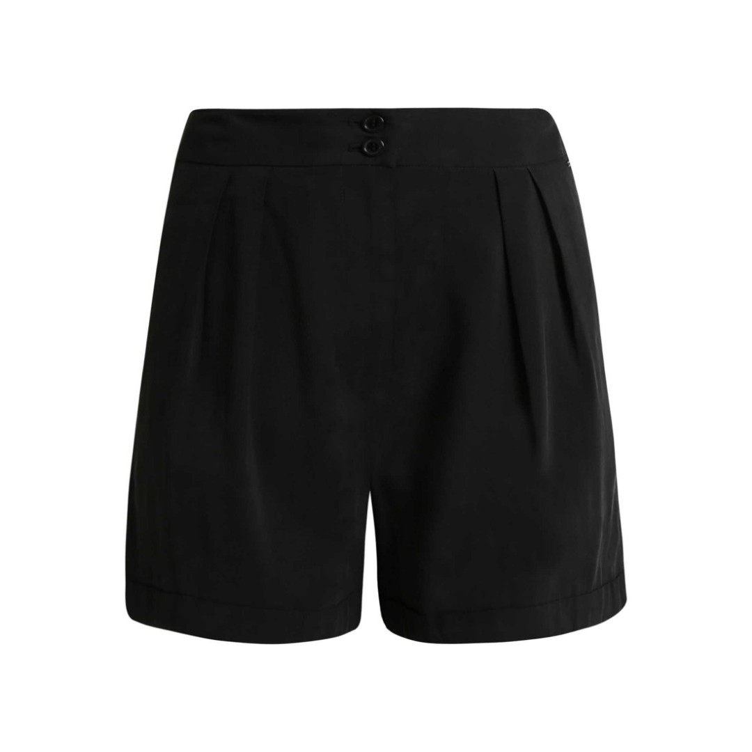FUNKY BUDDHA HIGH RISE SHORTS FBL110-03119-BLACK Black