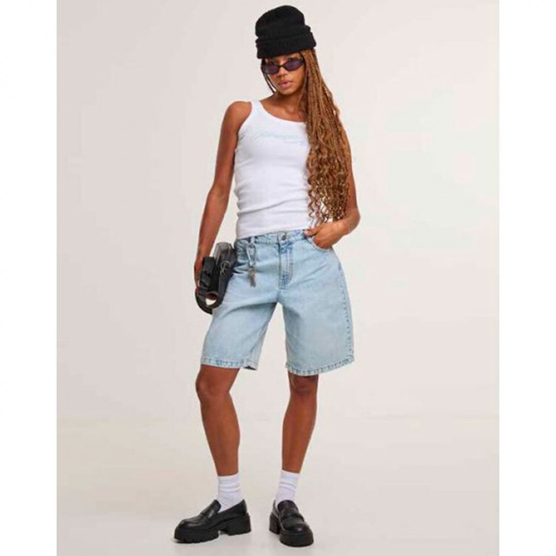 KARL KANI OG DENIM BAGGY JORTS KW261-007-1-BLUE Jeans