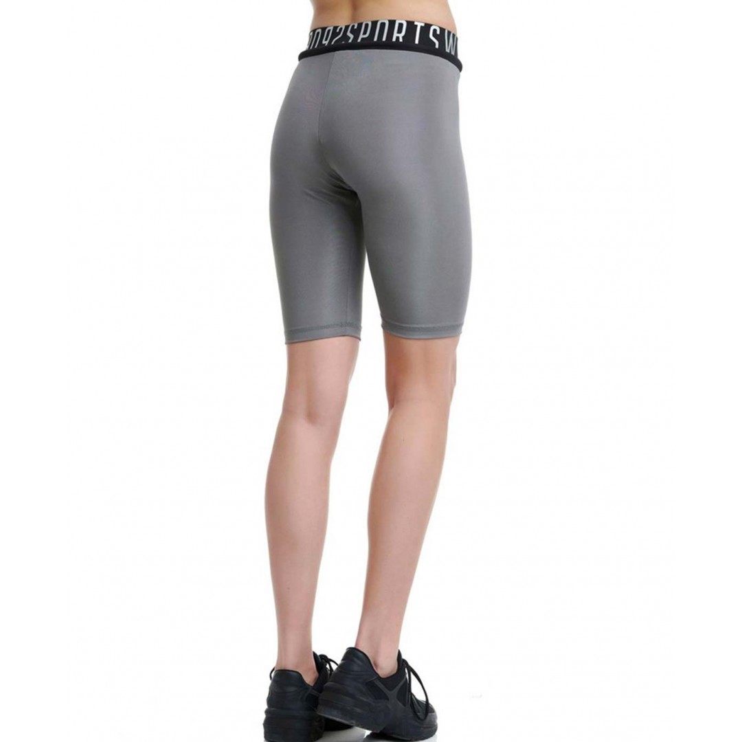 BODYTALK BDTKW HIGH WAIST CYCLIST LEGGINGS 2/4 1211-909014-00726 Ασημί