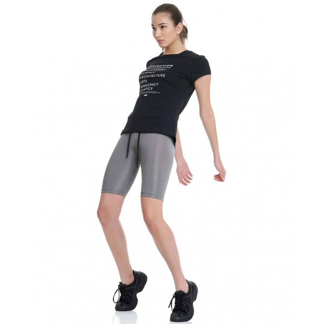 BODYTALK BDTKW HIGH WAIST CYCLIST LEGGINGS 2/4 1211-909014-00726 Ασημί
