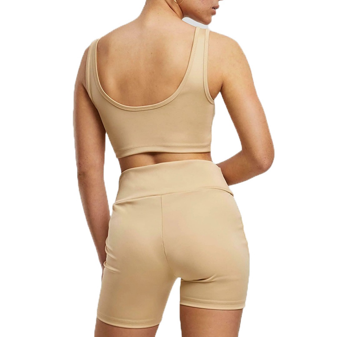 KARL KANI SMALL SERIF CYCLING SHORTS KW242-031-1-SAND Μπέζ