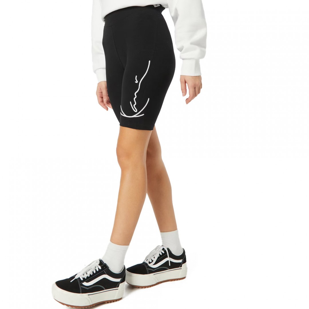 KARL KANI SIGNATURE ESSENTIAL CYCLING SHORTS KW-PS021-001-01-BLACK Μαύρο