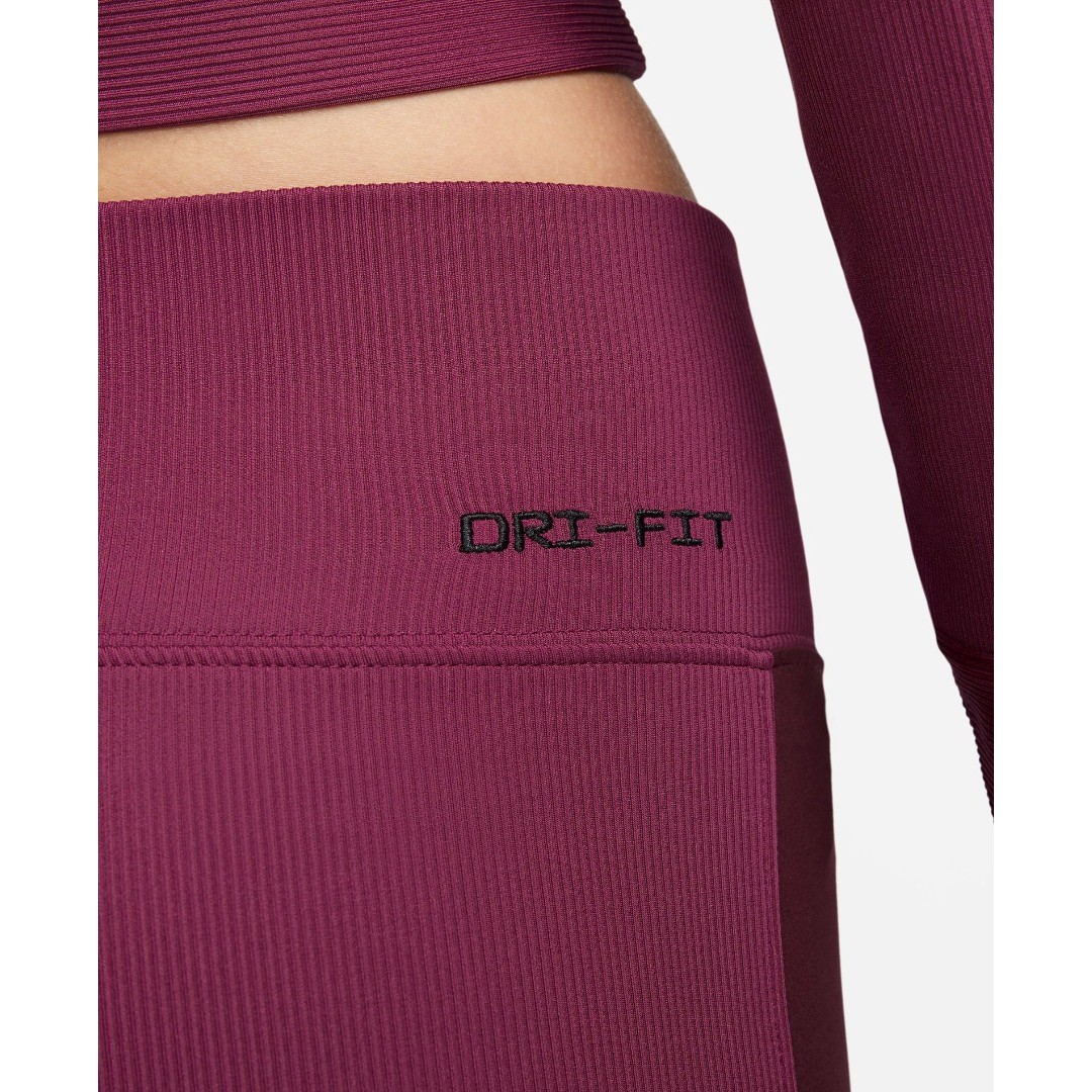 NIKE W NSW TIGHT RIB SU FD4237-653 Βordeaux