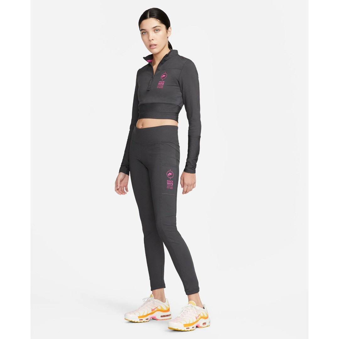 NIKE W NSW TIGHT RIB SU FD4237-060 Coal