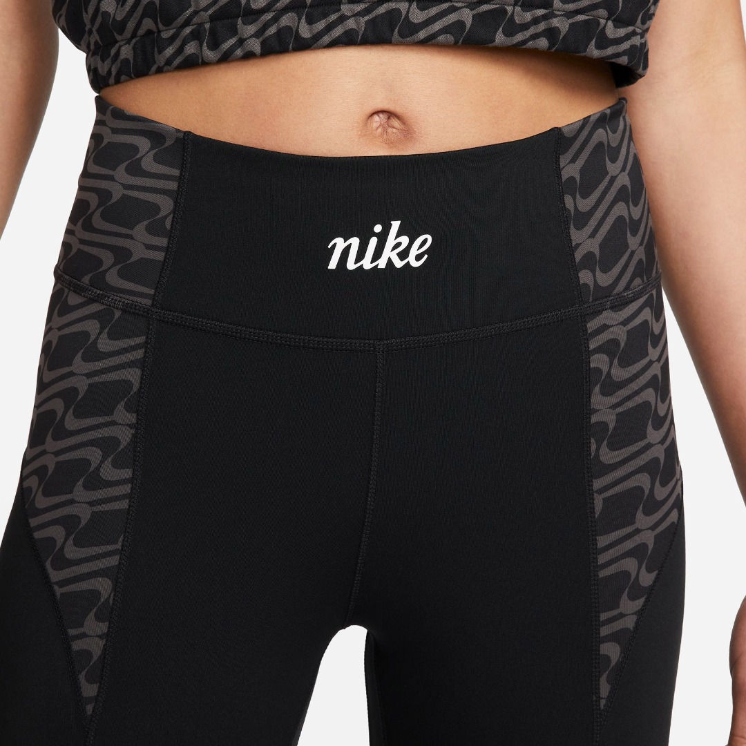 NIKE W NK ONE DF MR IC TGHT DQ6401-010 Μαύρο
