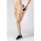 GSA SUMMER GLOW LEGGINGS PLAIN COLORS 17-2001-60 SAND GOLD Gold Image 1