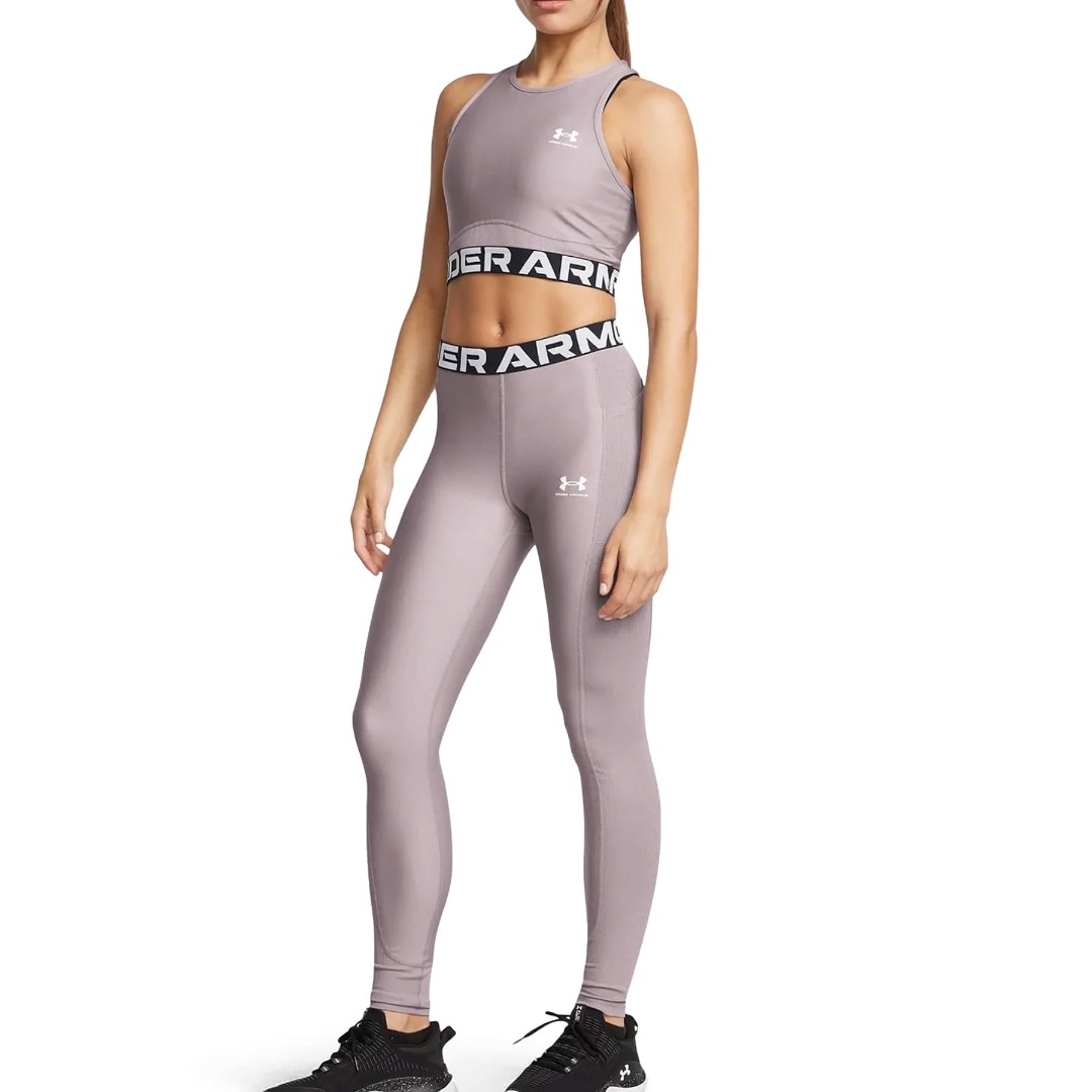 UNDER ARMOUR HEATGEAR RIB LEGGING 1388693-015 Grey