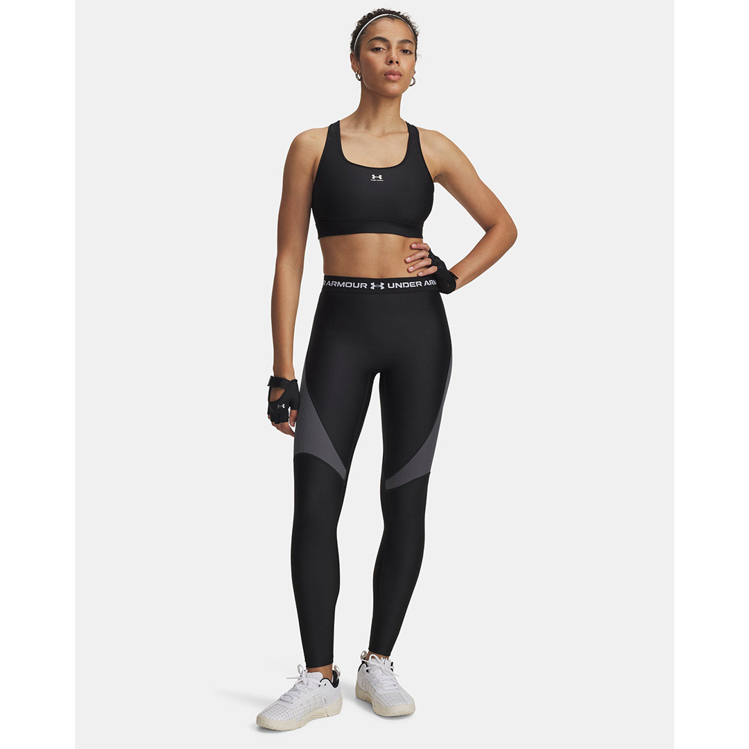 UNDER ARMOUR HG RIB LEGGING 6003983-004 Μαύρο