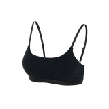 adidas Performance ACTIVE ESSENTIALS COTTON SCOOP BRALETTE 4A0193-000 Μαύρο Εικόνα 2