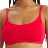 adidas Performance ACTIVE ESSENTIALS COTTON SCOOP BRALETTE 4A0193-518 Κόκκινο Εικόνα 1