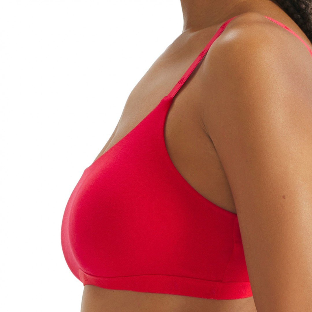adidas Performance ACTIVE ESSENTIALS COTTON SCOOP BRALETTE 4A0193-518 Κόκκινο