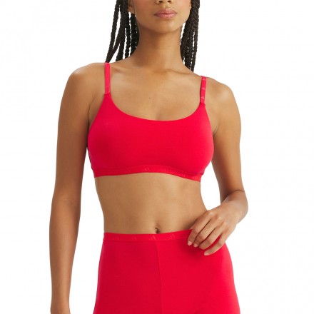 adidas Performance ACTIVE ESSENTIALS COTTON SCOOP BRALETTE 4A0193-518 Κόκκινο