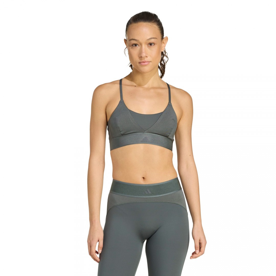 adidas Performance HYG SHN BRALETT JY2095 Ανθρακί