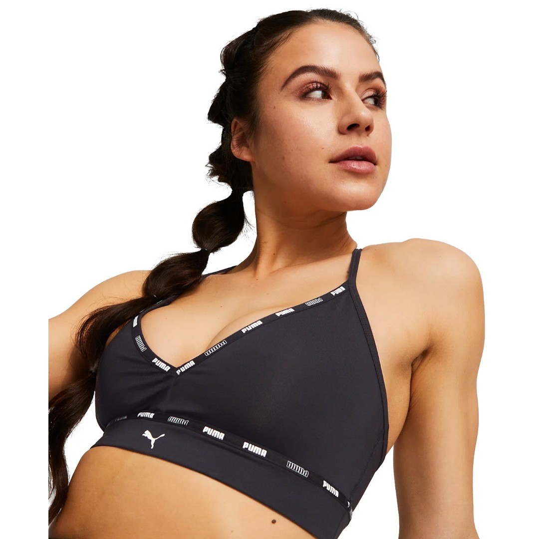 PUMA LOW IMPACT PUMA STRONG STRAPPY BRA 522225-01 Μαύρο
