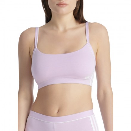 adidas Originals ADICOLOR COMFORT FLEX COTTON SCOOPED BRALETTE 4A0261-558 Ροζ