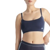 adidas Originals ADICOLOR COMFORT FLEX COTTON SCOOPED BRALETTE 4A0261-814 Μπλε Εικόνα 