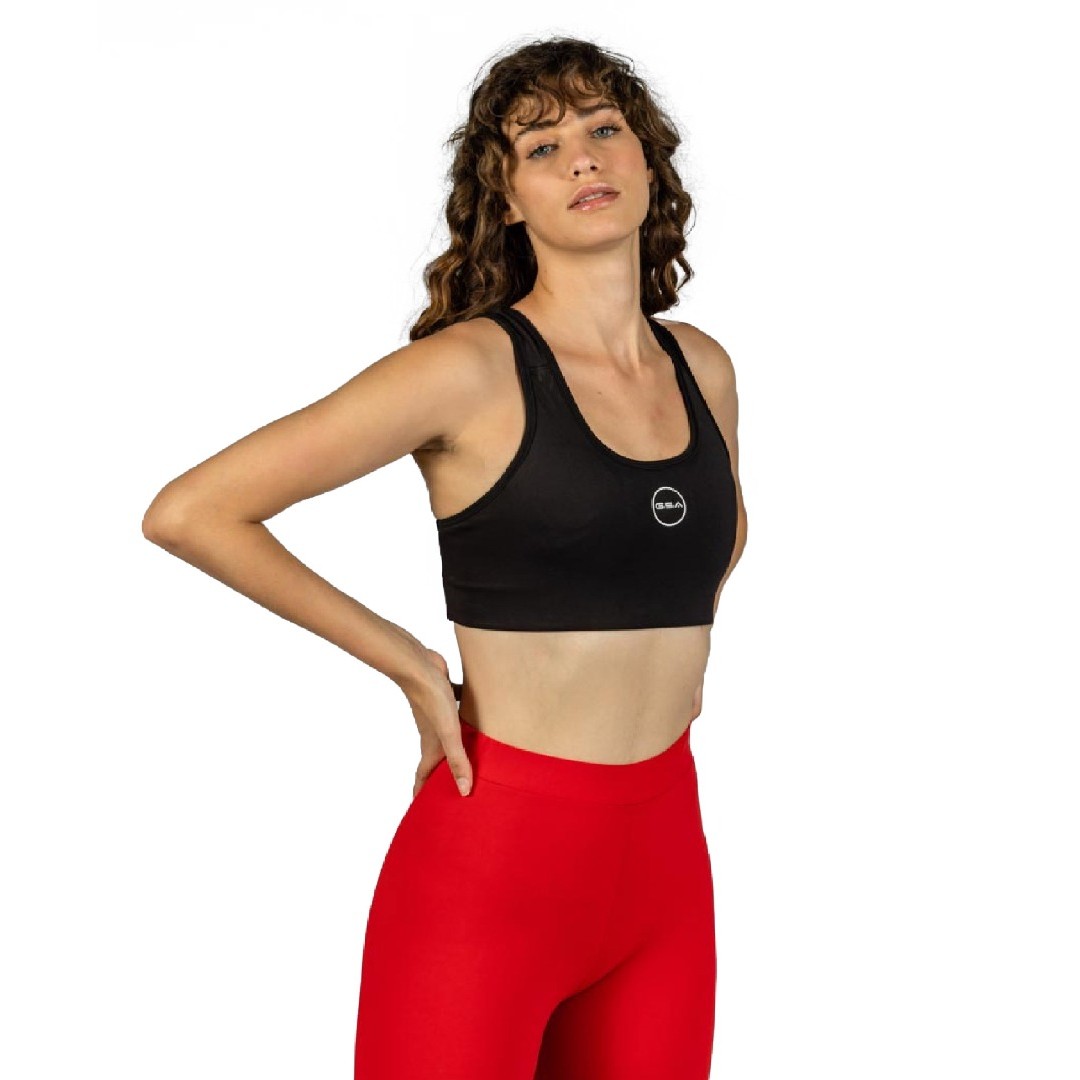 GSA RACERBACK PERFORMANCE SPORTS BRA 1721106004-JET BLACK Μαύρο