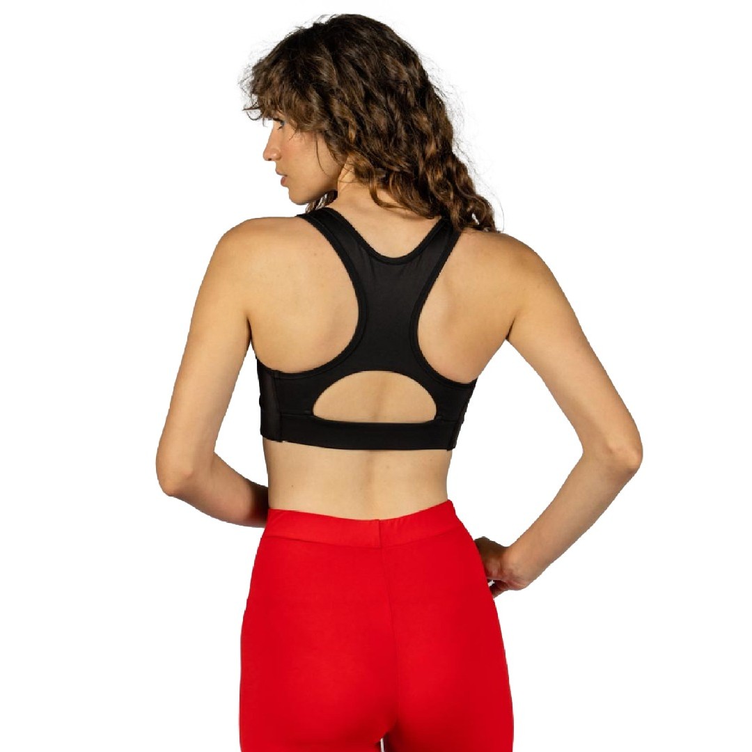 GSA RACERBACK PERFORMANCE SPORTS BRA 1721106004-JET BLACK Μαύρο