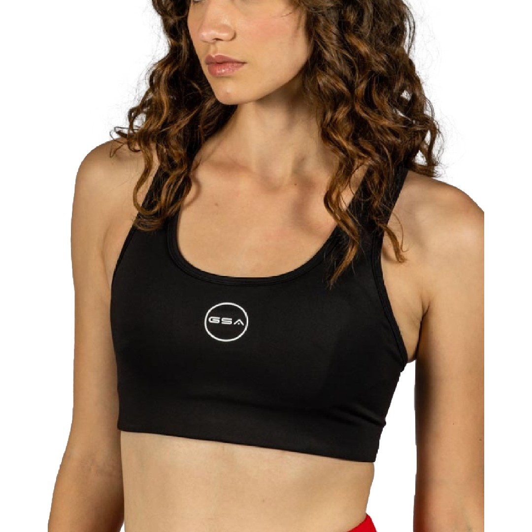 GSA RACERBACK PERFORMANCE SPORTS BRA 1721106004-JET BLACK Μαύρο