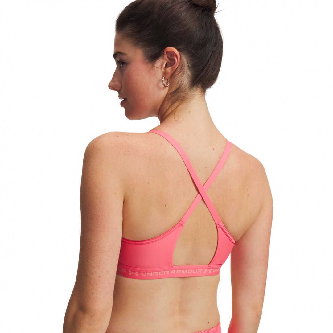 UNDER ARMOUR CROSSBACK LOW BRA 1386424-600 Φούξια