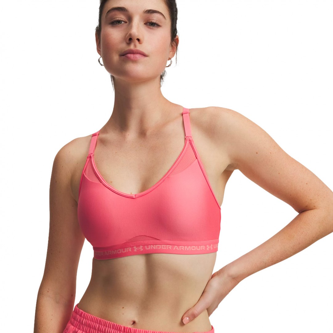 UNDER ARMOUR CROSSBACK LOW BRA 1386424-600 Φούξια