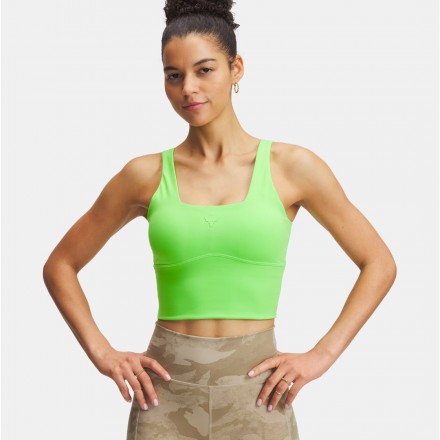 UNDER ARMOUR PJT RCK FITTED BRA TANK 1389714-362 Lime