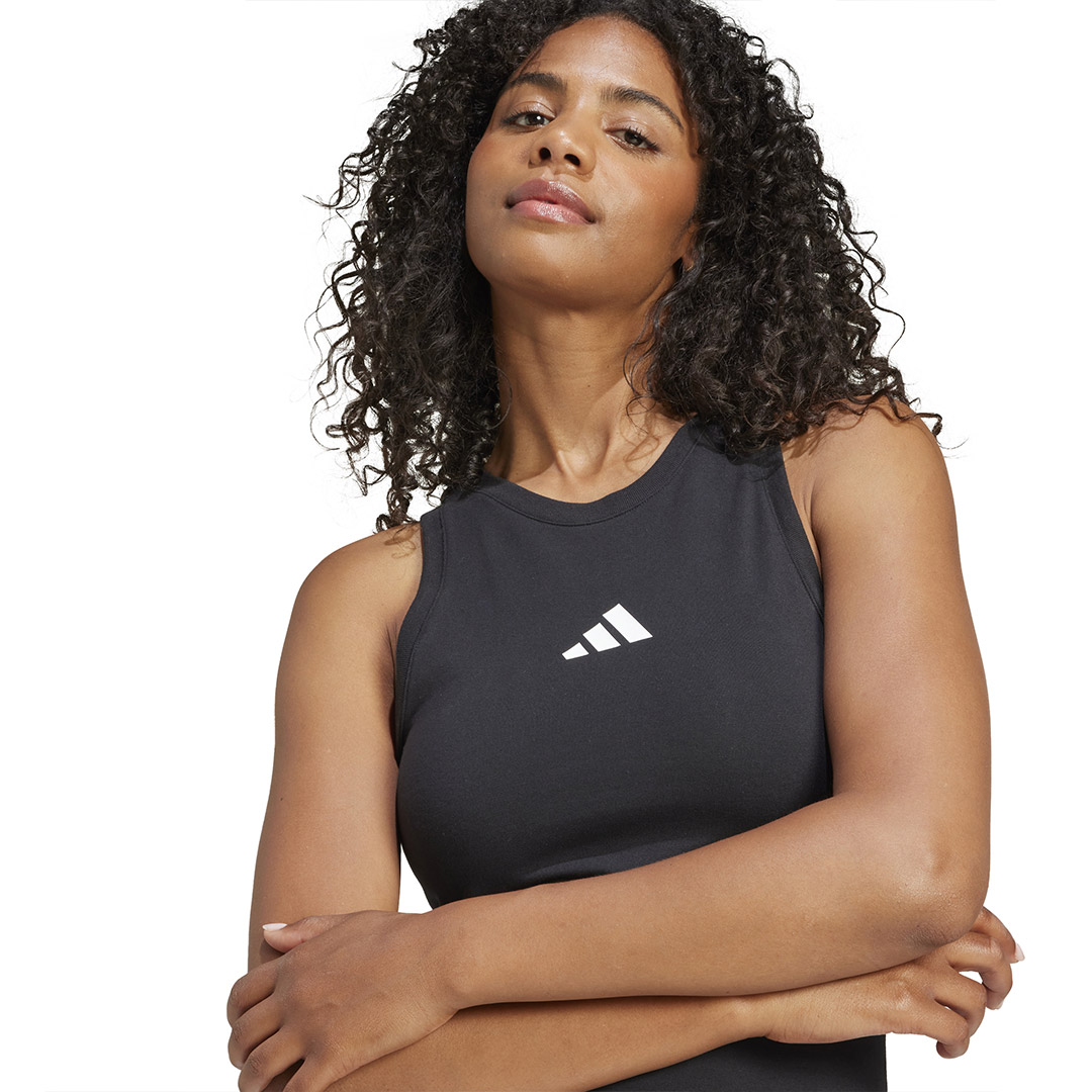 adidas sportswear W FI SL DRESS JE0199 Μαύρο