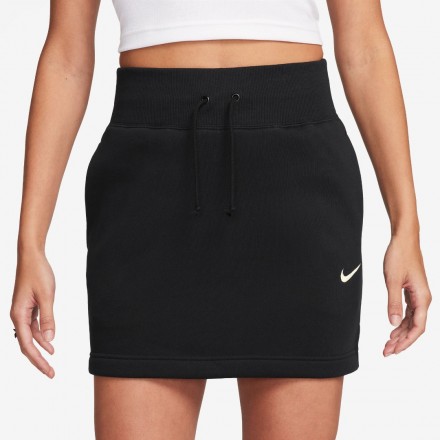 NIKE W NSW  PHNX FLC HR MINI SKIRT FV6318-010 Black