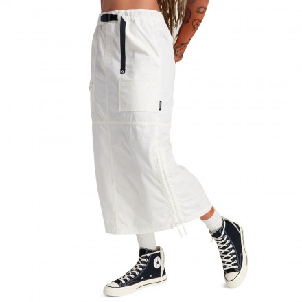 CONVERSE LONG WOVEN CARGO SKIRT 10027412-A01 Ecru
