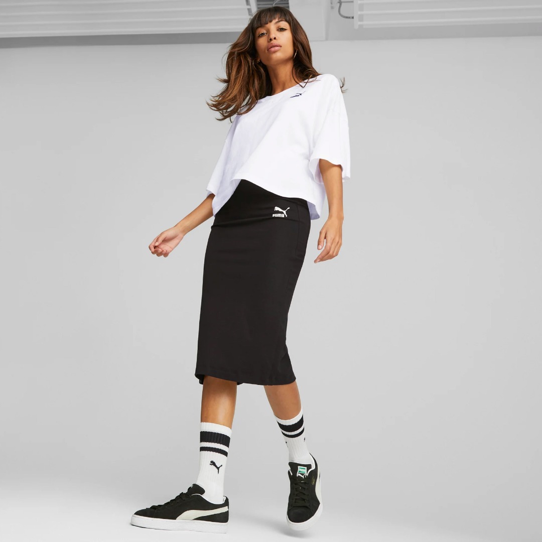 PUMA T7 LONG SKIRT 538274-01 Black