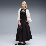 PUMA T7 WOVEN MIDI SKIRT 633438-01 Μαύρο Εικόνα 3