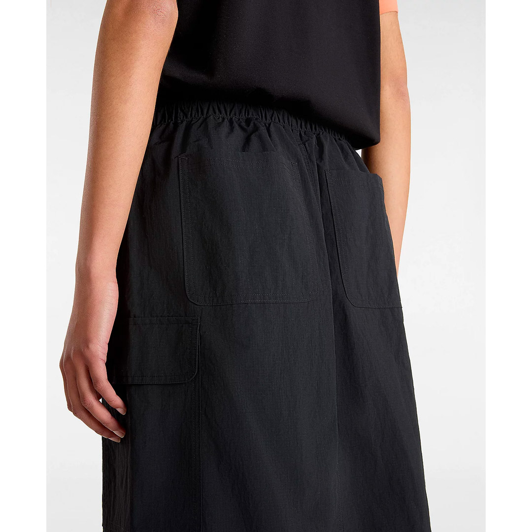 VANS RILEY PARACHUTE CARGO SKIRT VN000HQBBLK-BLK Black