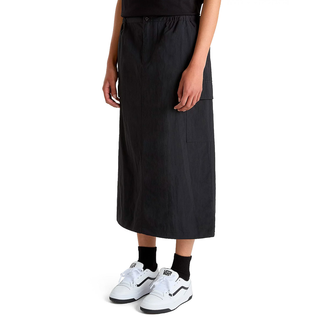 VANS RILEY PARACHUTE CARGO SKIRT VN000HQBBLK-BLK Black
