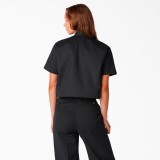 DICKIES WORK SHIRT CROPPED SS W DKDFS573BLK-BLK Μαύρο Εικόνα 0