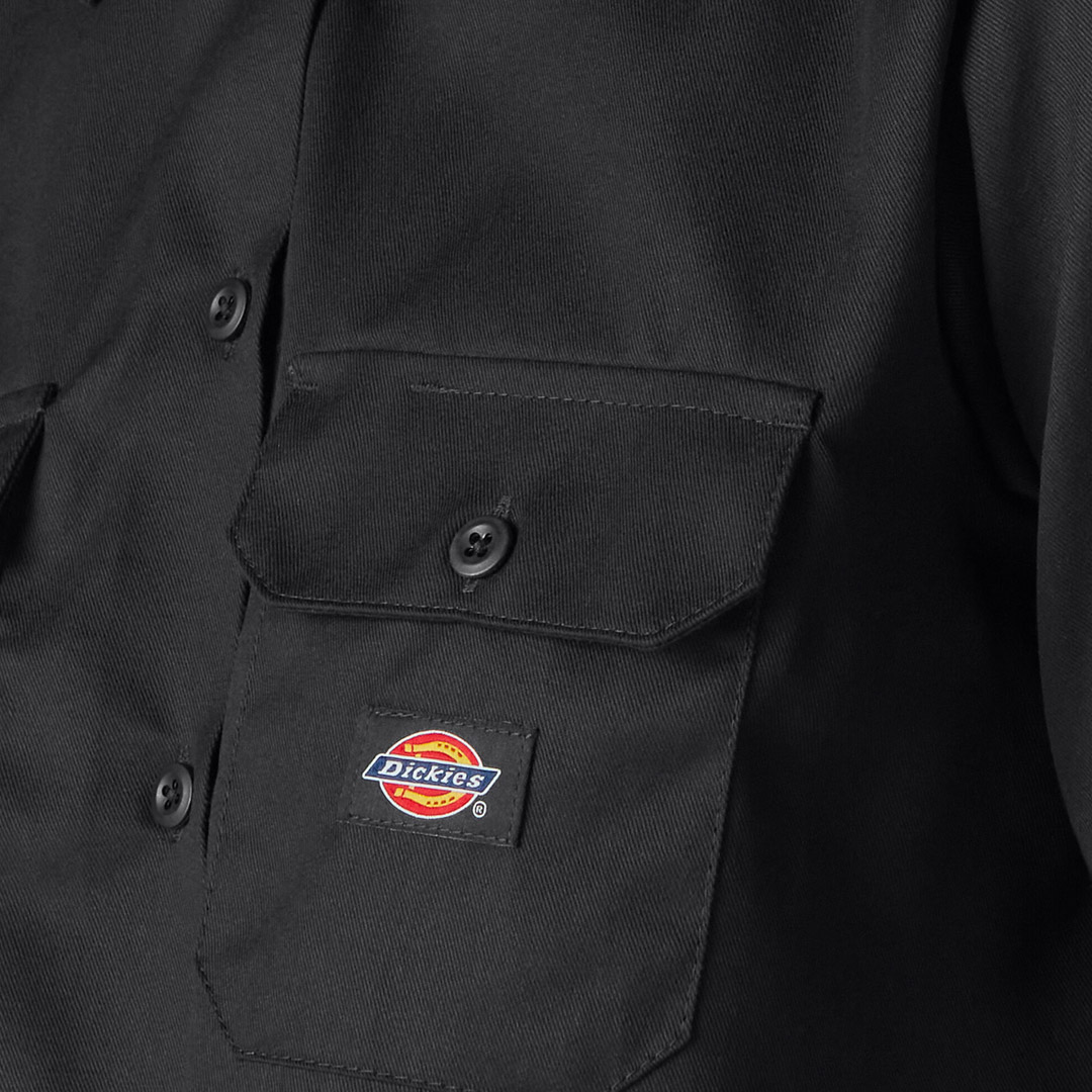 DICKIES WORK SHIRT CROPPED SS W DKDFS573BLK-BLK Μαύρο