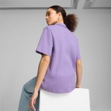 PUMA WARDROBE ESS SHIRTS POINTELLE 629763-29 Μωβ Εικόνα 0