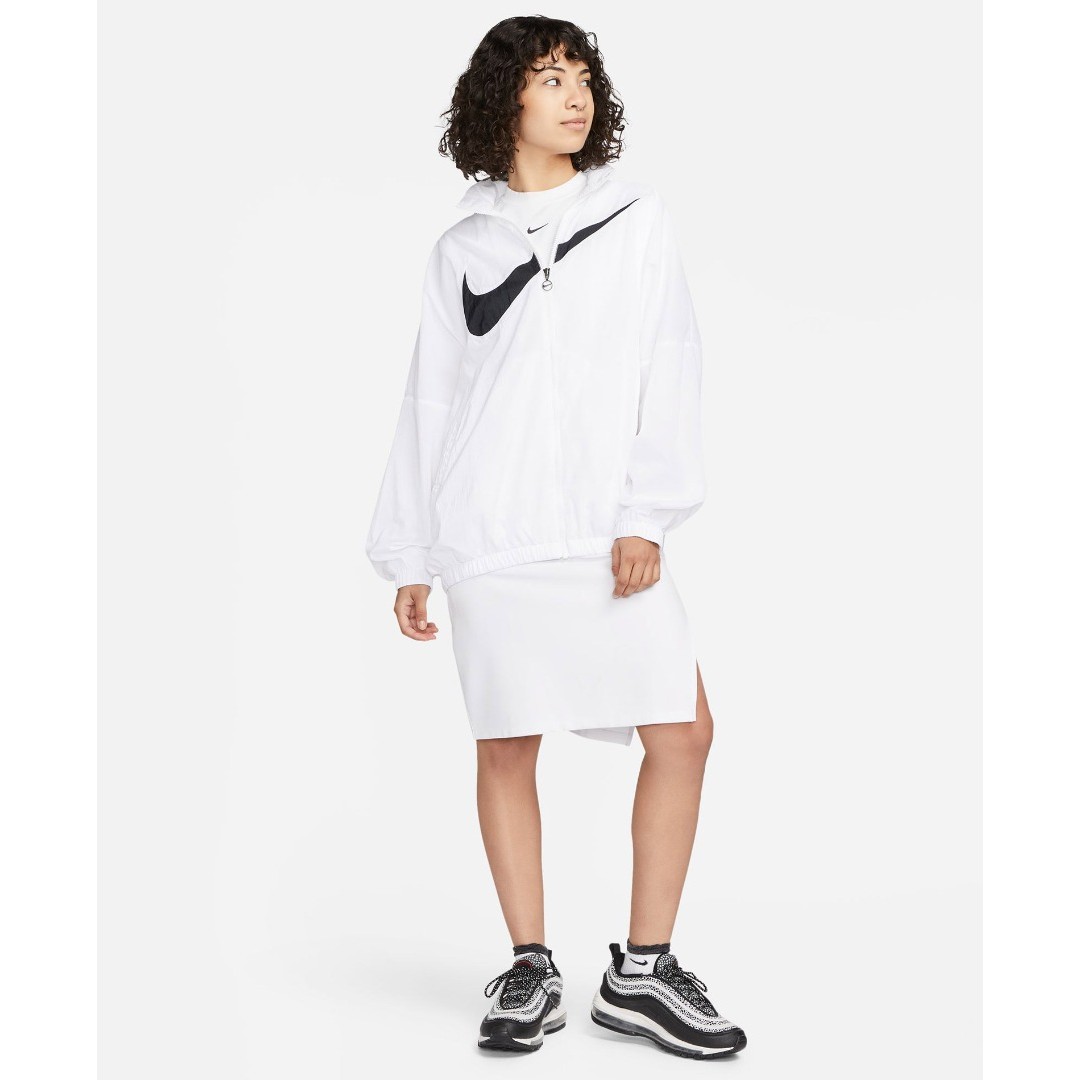 NIKE W NSW ESSNTL WVN JKT HBR DX5864-100 White