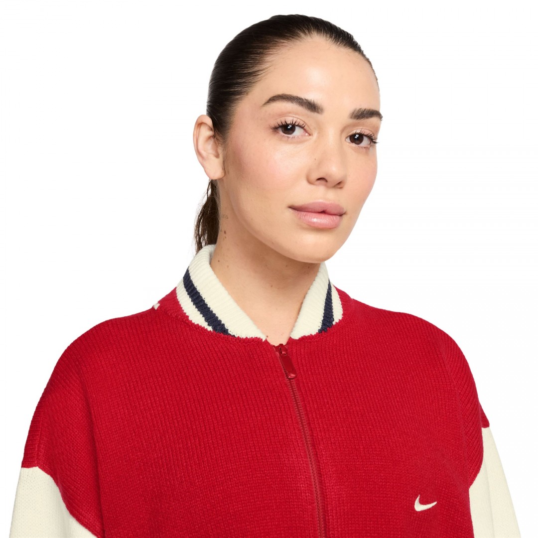 NIKE W NSW CARDIGAN STREET HV2494-657 Red