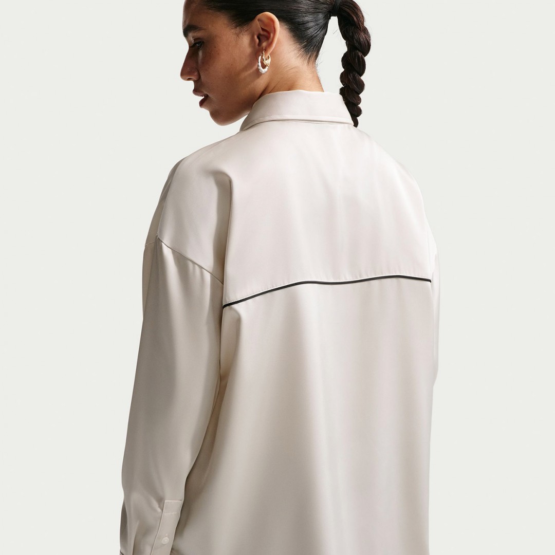 NIKE W NSW OFFLN WVN STN LS TOP IM0575-072 Ecru