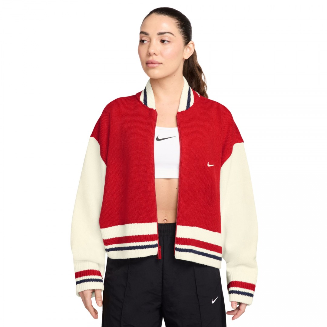 NIKE W NSW CARDIGAN STREET HV2494-657 Red
