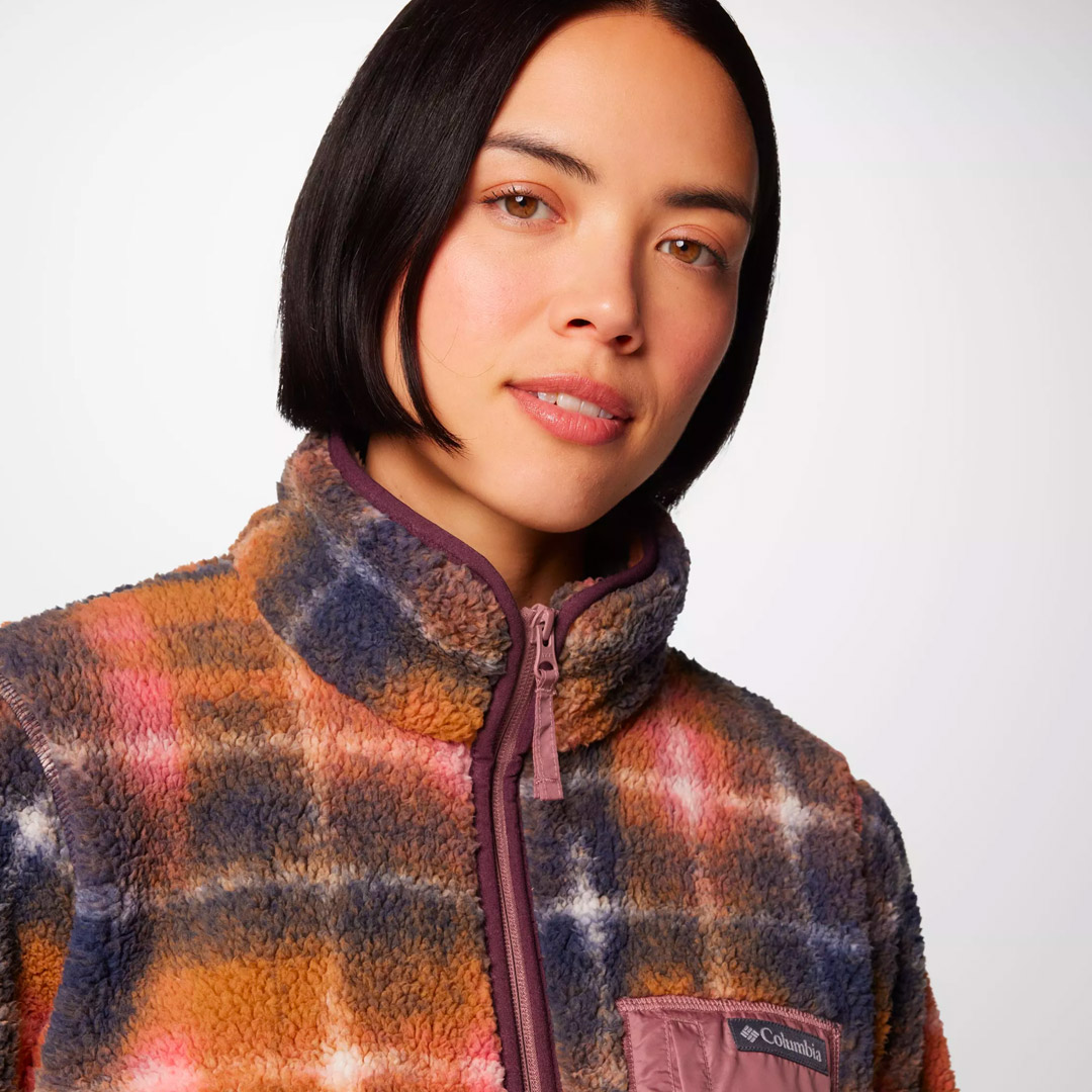 COLUMBIA WEST BEND PRINT FULL ZIP II 2085851-609 Μωβ