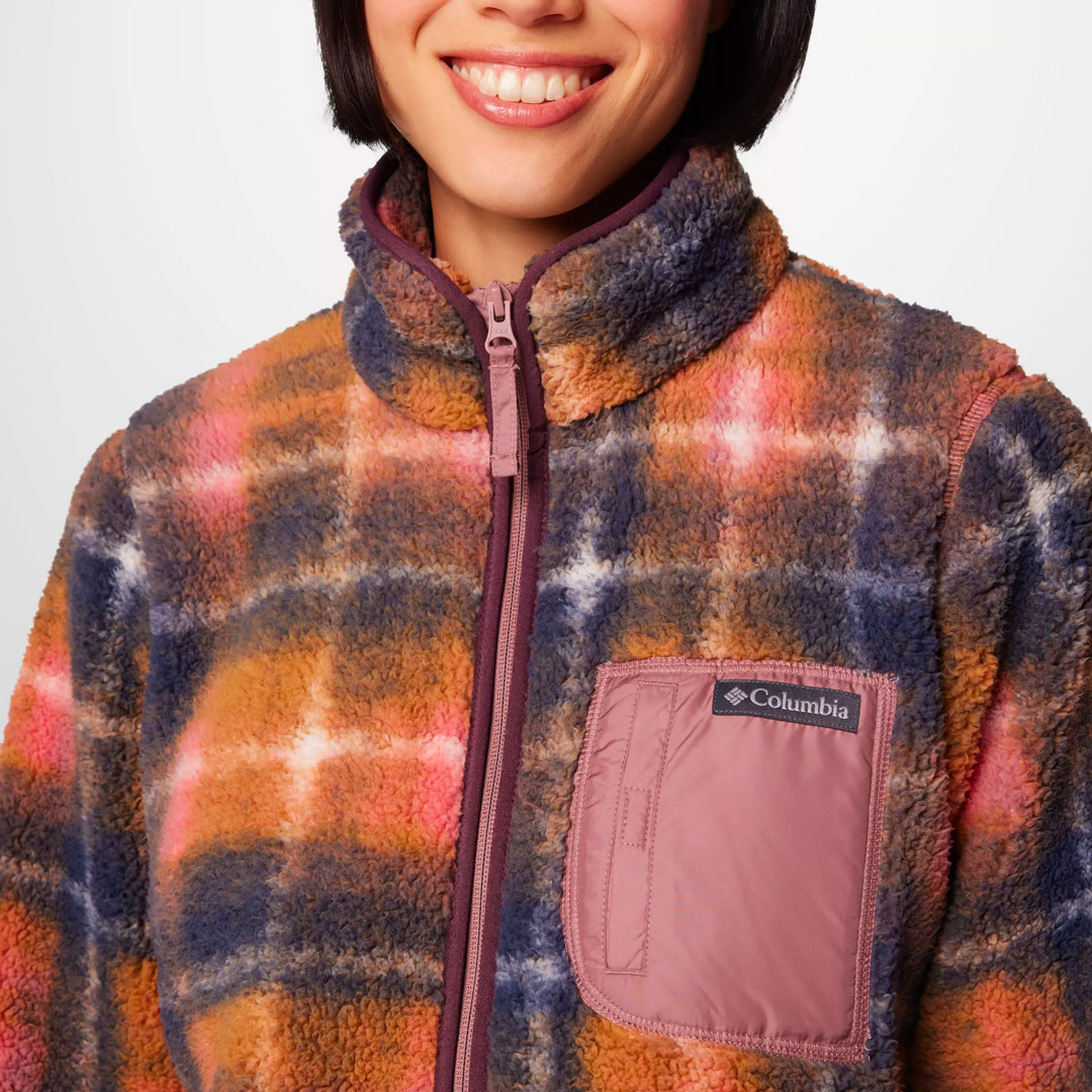 COLUMBIA WEST BEND PRINT FULL ZIP II 2085851-609 Μωβ
